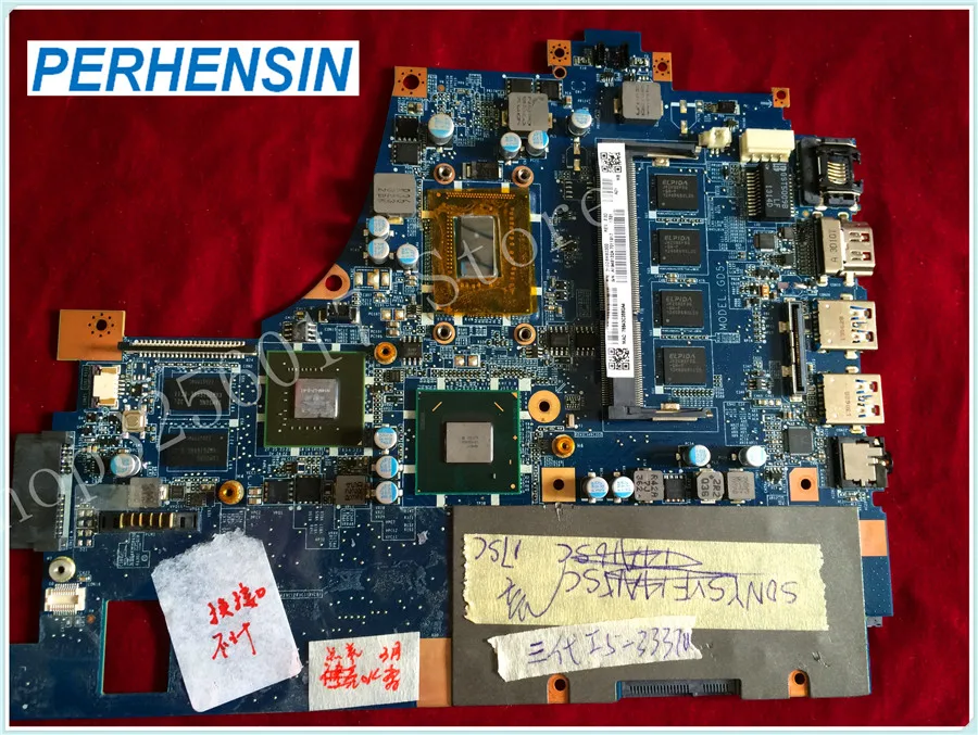 Материнская плата для ноутбука Sony Vaio SVF14 A1946132A DA0GD5MB8E0 SR0XL I5 3337U HM76 N14M LP S A2 DDR3|laptop