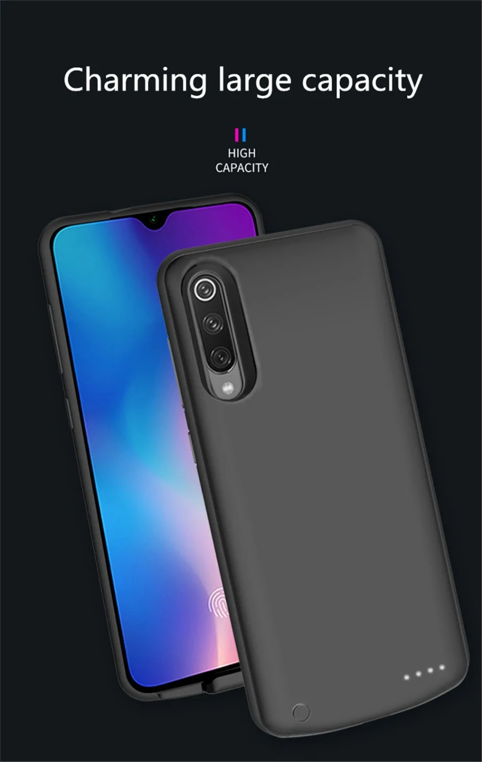 6500 мАч Power Bank зарядное устройство чехол для Xiaomi Mi 9 ультра тонкий телефона зарядки