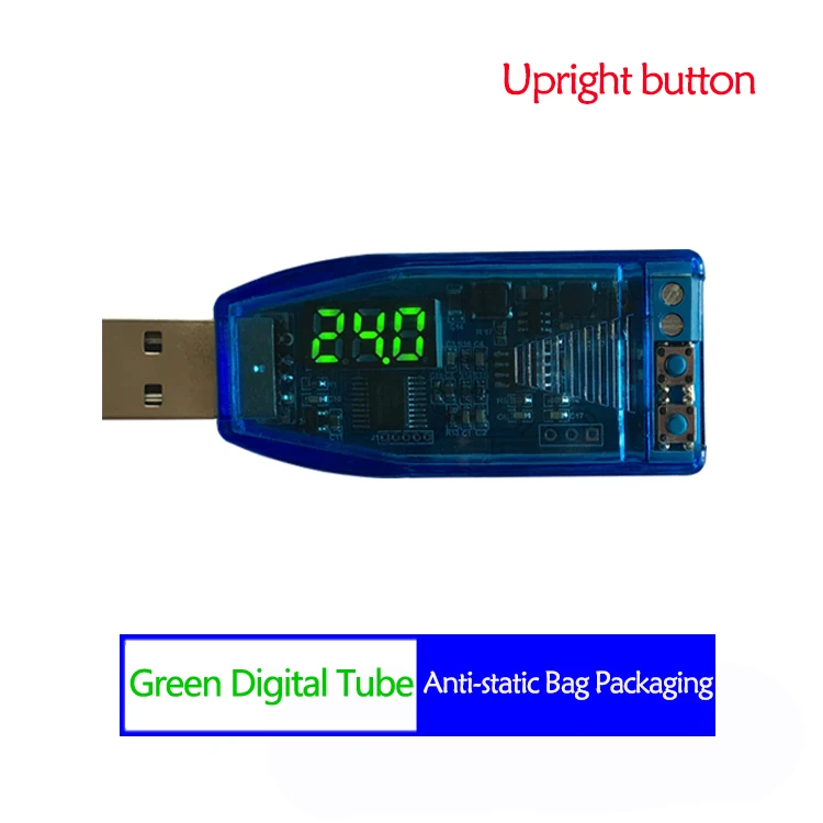 Синий DC-DC CNC USB buck-boost источник питания регулятор напряжения Модуль 5 В до 3,3 в 9 в 12 В 24 В настольный источник питания - Цвет: Синий