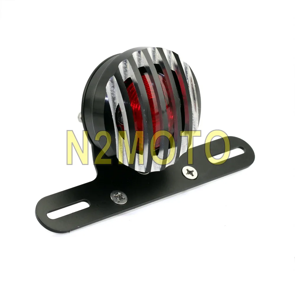 Задний фонарь с ЧПУ для мотоциклетной решетки черная светодиодсветодиодный