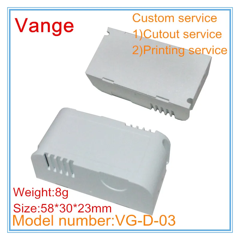 50pcs/lot molding shell box 58*30*23mm IP54 fireproof PC plastic instrument housing diy for led drive module | Обустройство дома