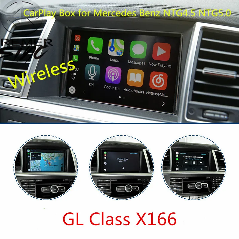 Бесплатная доставка Aftermarket Беспроводная смарт коробка Carplay для Mercedes Benz GL ML W166 GLAW156