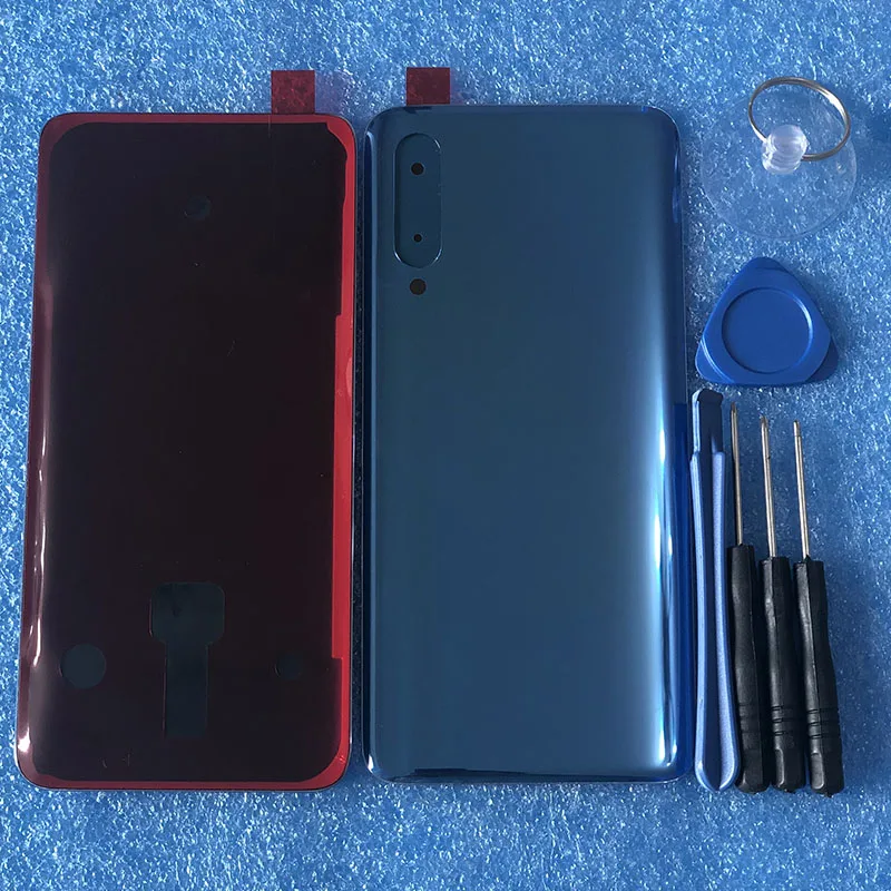 Для 6,3" Xiao mi 9 mi 9 mi 9 M9 mi 9 mi 9 Axisinternational стеклянная задняя крышка для батареи чехол с аденсивной наклейкой