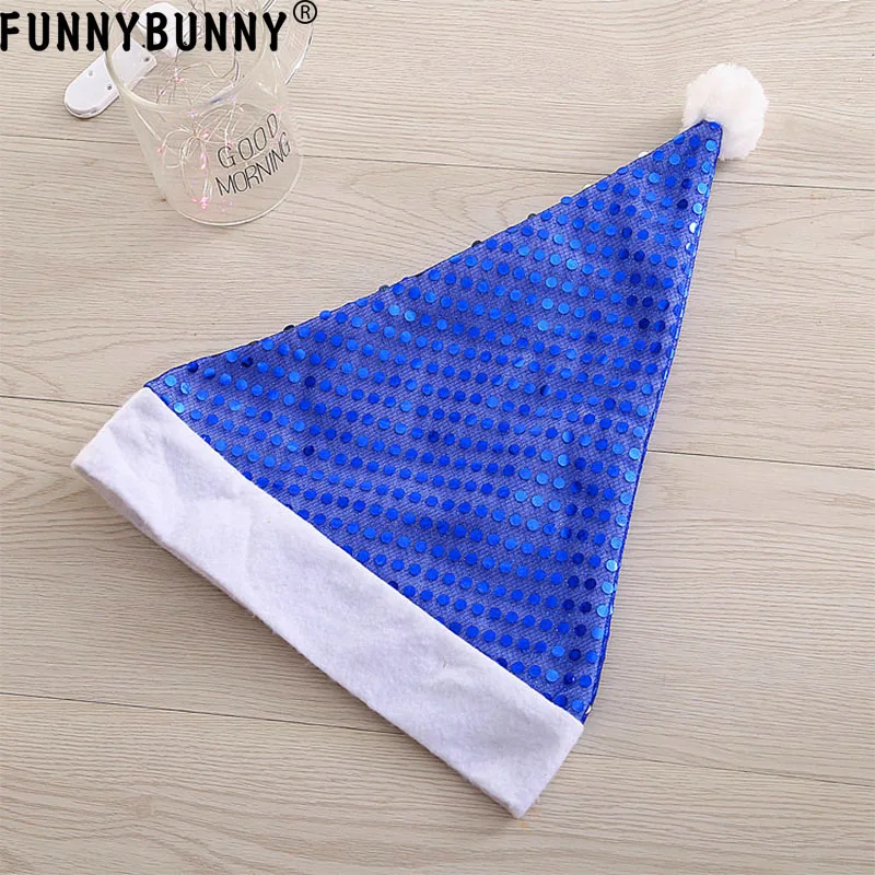Рождественская шляпа FUNNYBUNNY кепка с блестками аксессуары для рождественской