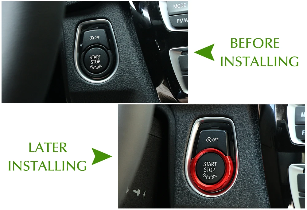 1 шт. автомобильный двигатель пусковое кольцо без ключа кнопка запуска