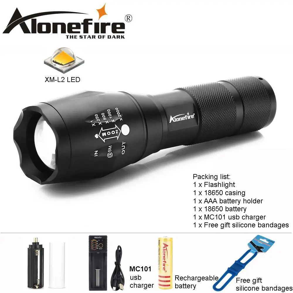 AloneFire E17 светодиодный фонарик ультра яркий фонарь CREE XML2 светодиодный велосипедный фонарь 8000лм зум светодиодный фонарь для путешествий 18650 - Испускаемый цвет: Option E