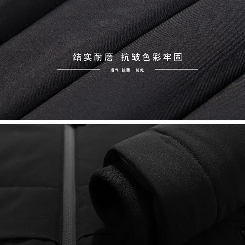 MFERLIER Plus Size big 6XL 7XL 8XL Winter Jackets Men Warm hooded parkas Outwear out door Jackets large size Coat 54 56 58 60 62