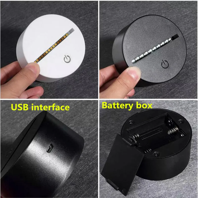 3D ночной Светильник RGB изменяемая лампа настроения светодиодный светильник сова