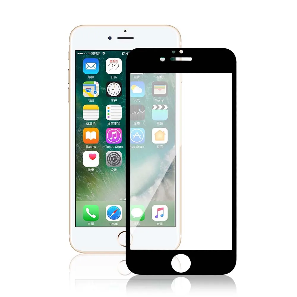 Полное покрытие, чехол из закаленного стекла для iPhone 7 8 6s 6 Plus, Защитная пленка для экрана для iPhone X XS Max XR, Защитное стекло для экрана