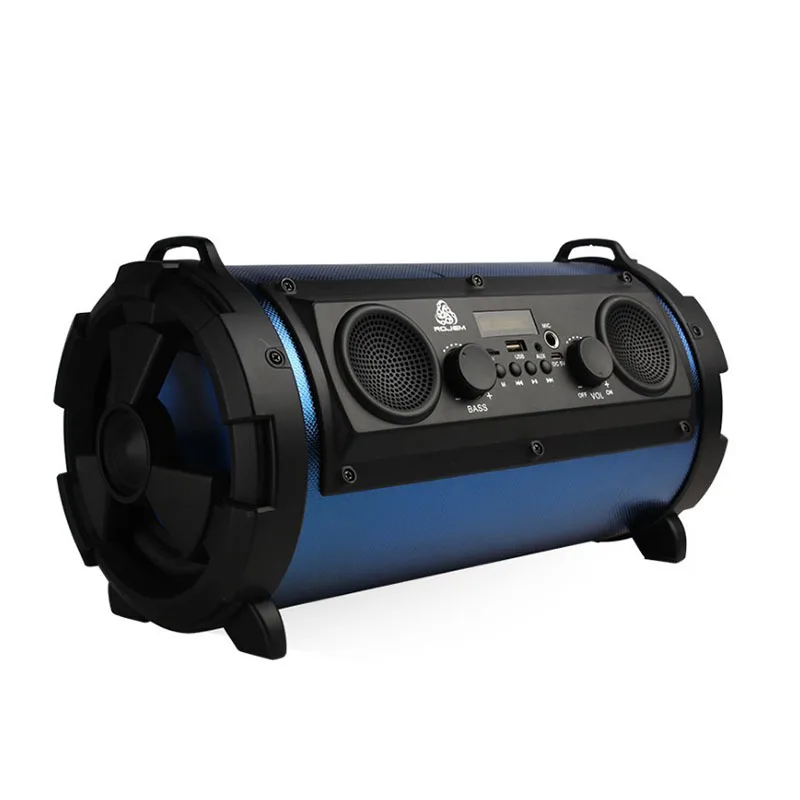Синий Shinco SY-1602 открытый портативный Bluetooth динамик 15 Вт сабвуфер многофункциональный карта Микрофон Динамик - Цвет: Синий