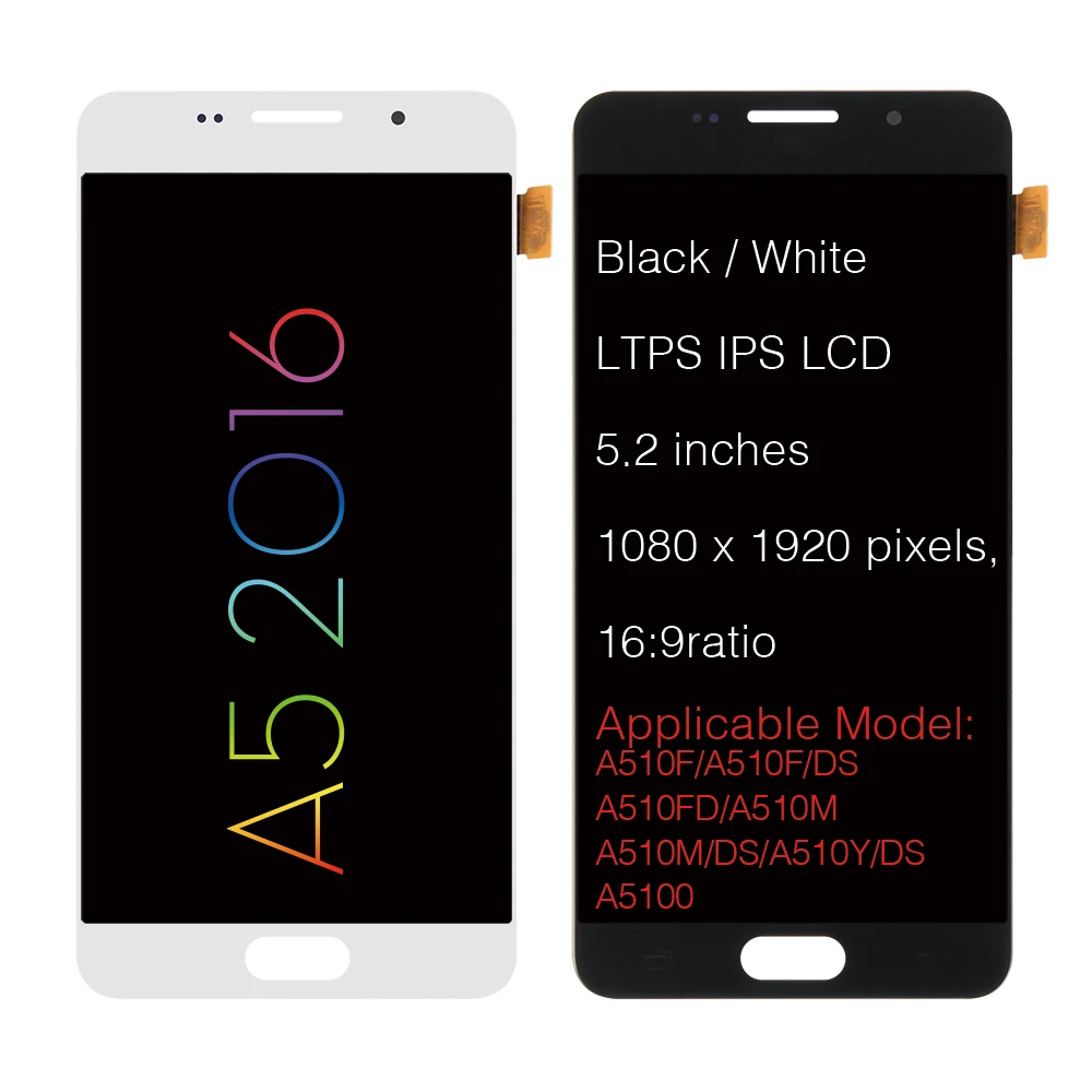 5 2 ''AMOLED экран для Samsung Galaxy A5 2016 A510 A510F A510M A510FD A5100 ЖК дисплей кодирующий