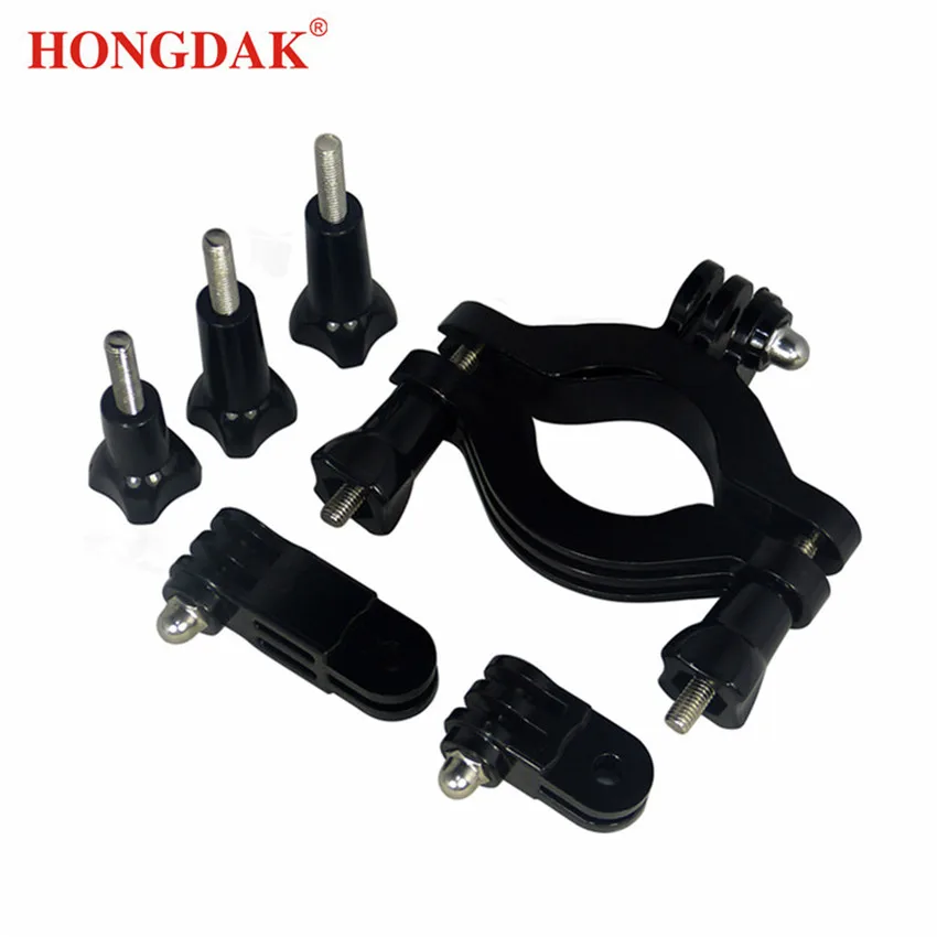 

HONGDAK Motorbike Handlebar Mount with Three-way Adjustable Pivot Arm, for Gopro Hero 6 5 4 3+/3/2