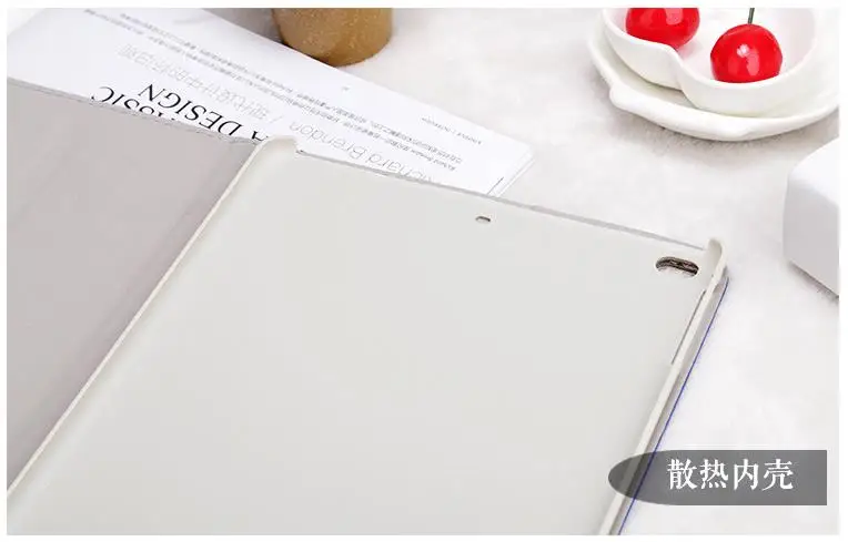 Хит продаж чехол для IPad air2 ipad6 Smart Cover искусственная кожа и материал ПК 9.7 планшет