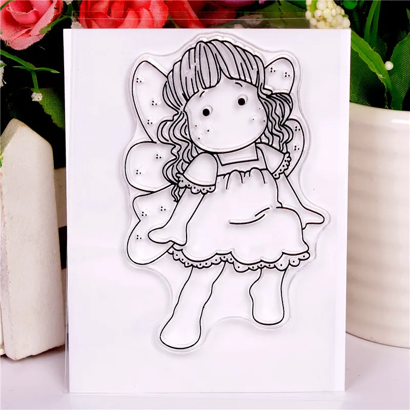 DLKSDI мультфильм мальчик прозрачный штамп DIY силиконовые уплотнения
