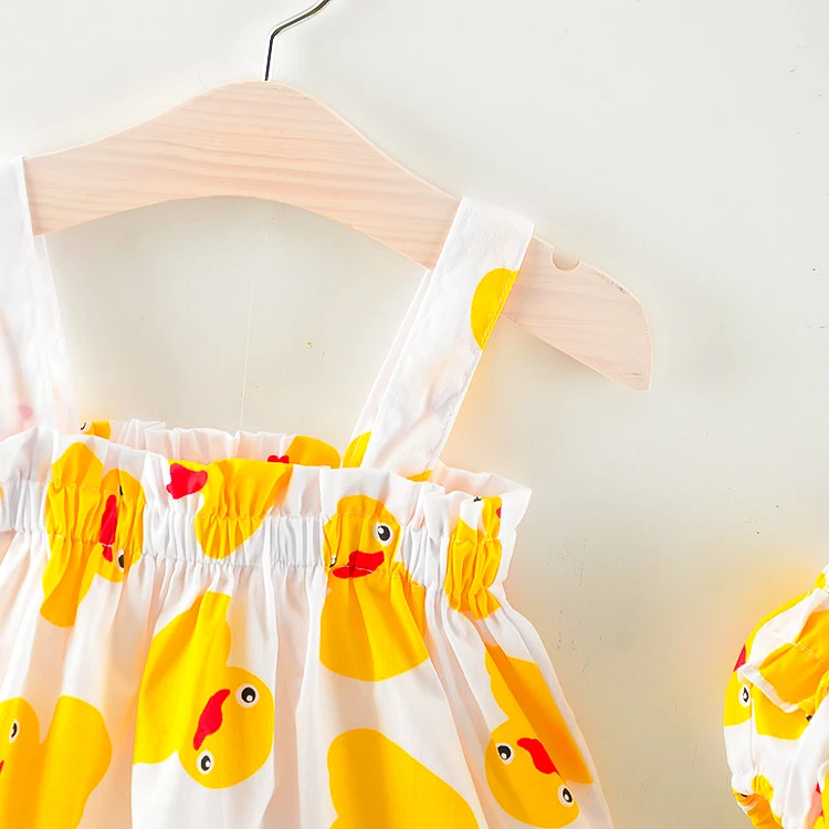 BibiCola new baby girls clothing set summer teenage kids dress+shorts 2pcs for infant | Детская одежда и обувь