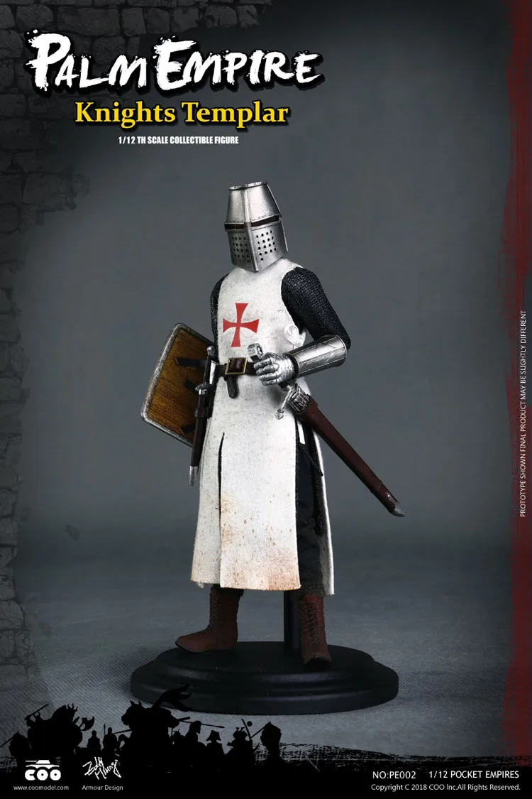 COOMODEL 1/12 масштаб Teutonic Тамплиер Hospitaller рыцарские воины Мужская фигурка Коллекционная фигурка куклы модель