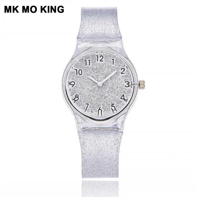 Silicone Transparent Plastic 2019 Women Watches Lovely Unique Ladies Girls Dress Quartz Wrist Watch Relogio Feminino Regarder | Наручные