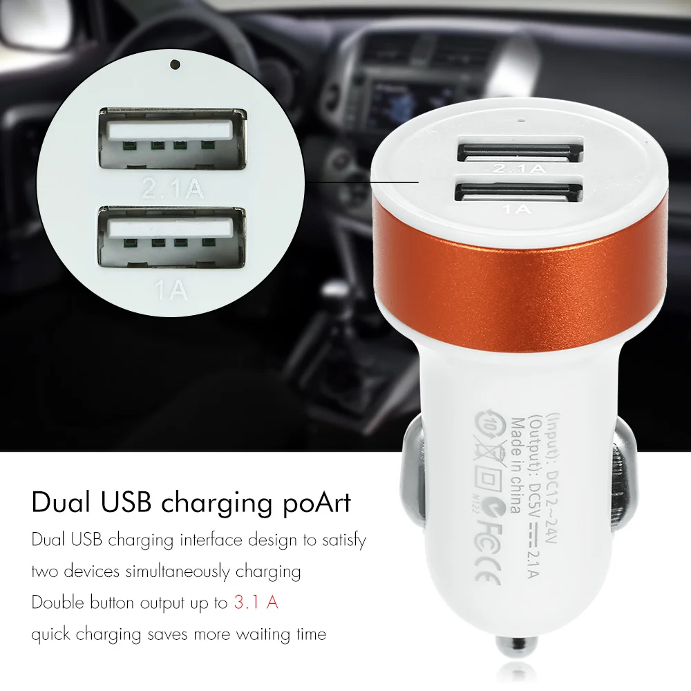 Автомобильные аксессуары двойное USB Универсальное автомобильное зарядное