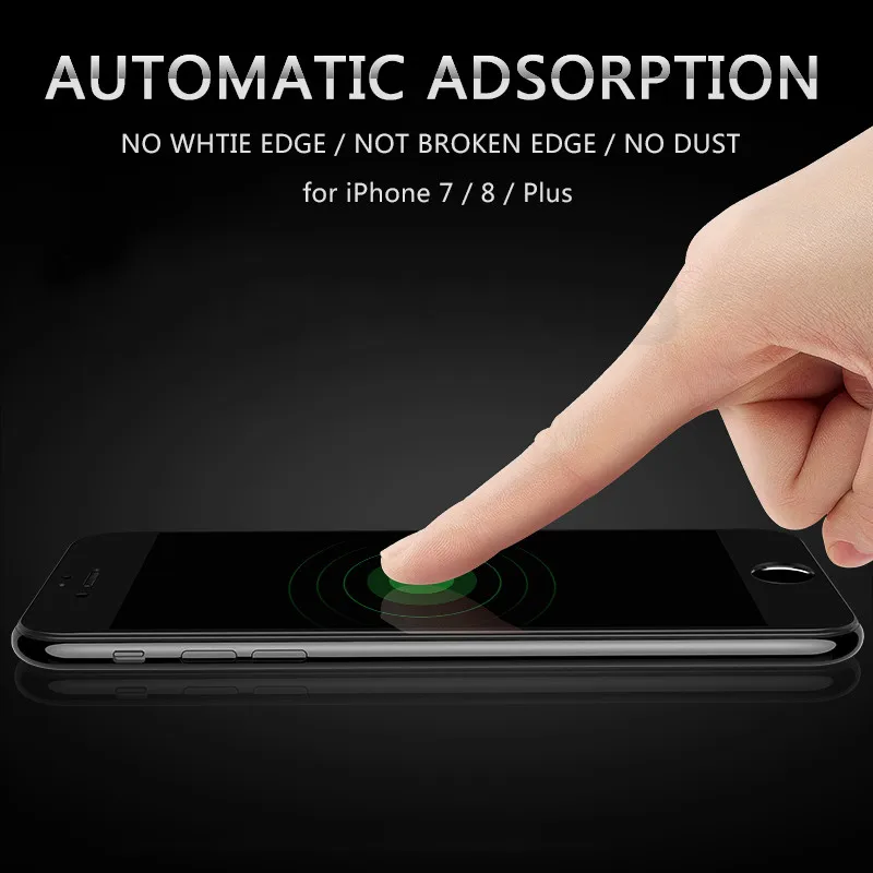 5D изогнутая 9H Защита экрана для iPhone 6S 6 7 полное покрытие 6Plus 6splus 7plus Закаленное
