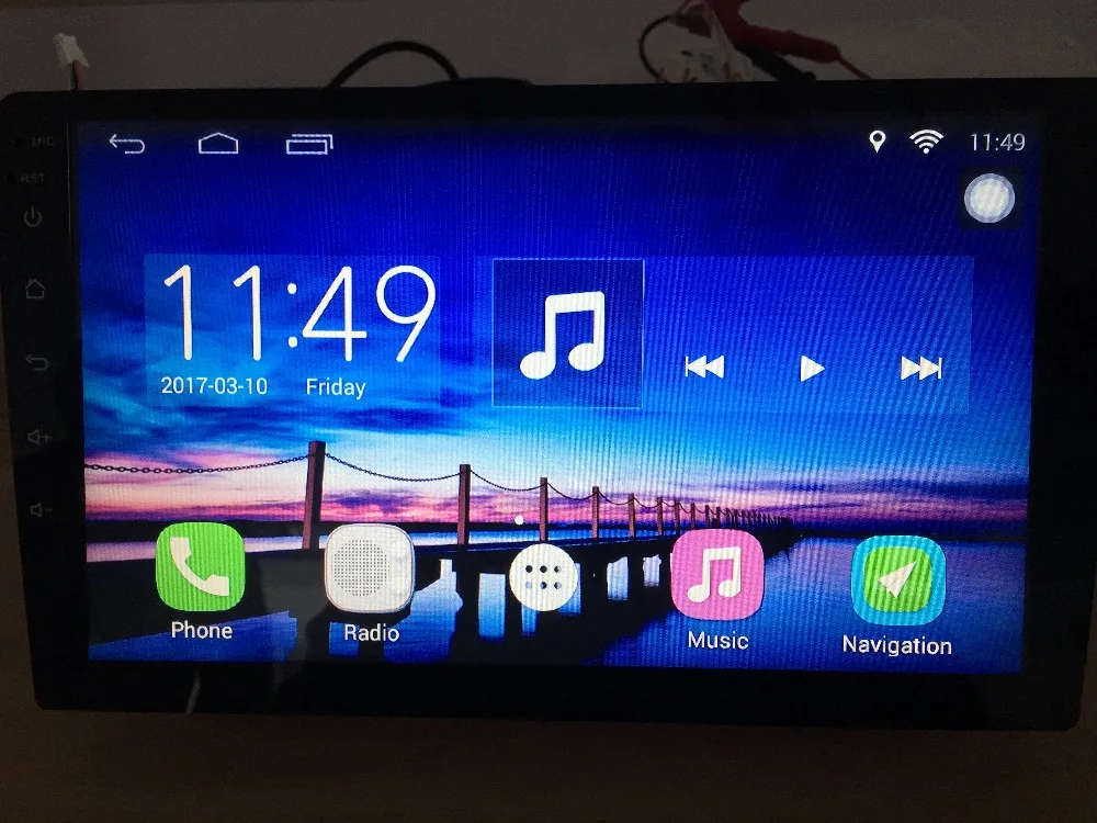 4 ядра 1024*600 Android 5.1 автомобильный DVD GPS навигации игрока deckless стерео для Citroen Elysee 2014