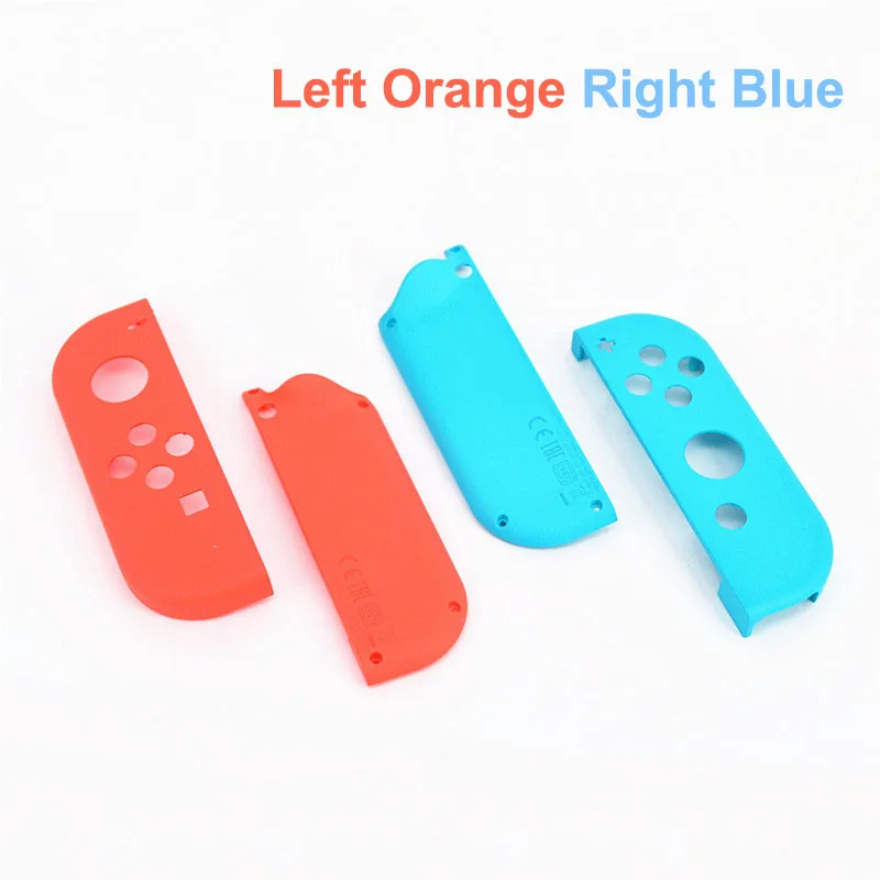 Правый левый жесткий корпус чехол для Nintend NS переключатель ручка Joy-Con оболочка для переключателя контроллера - Цвет: L Orange R Blue