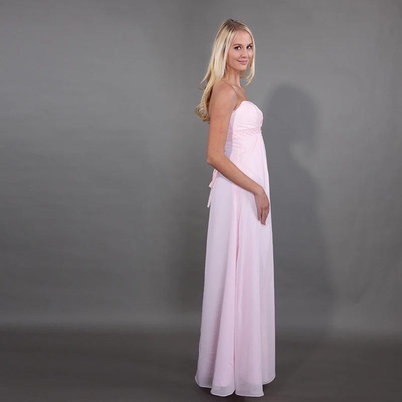 Lamiabridal Простое розовое свадебное платье для подружки невесты шифоновое Vestido De Novia
