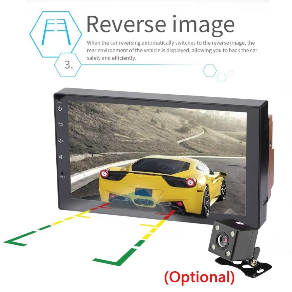 Podofo Android 2 din автомагнитола 7 &quotАвторадио мультимедийный плеер gps Bluetooth зеркальная