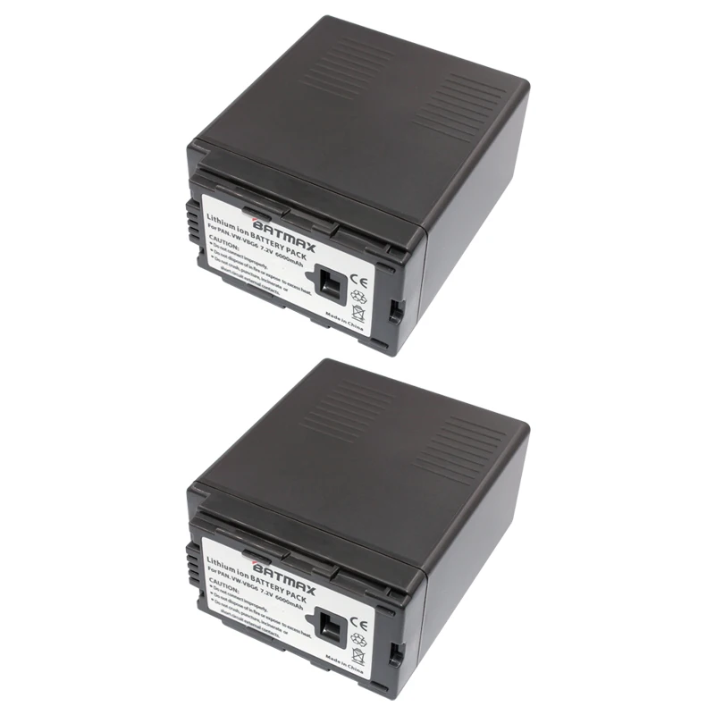 2 шт. VW VBG6 VWVBG6 литий ионные аккумуляторы + LCD двойное ультра быстрое зарядное