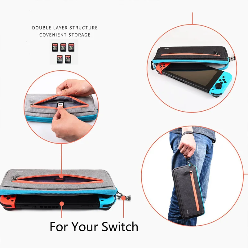 Чехол WIWU для Nintendo Switch портативный дорожный переноски сумка хранения NS консоль с 5