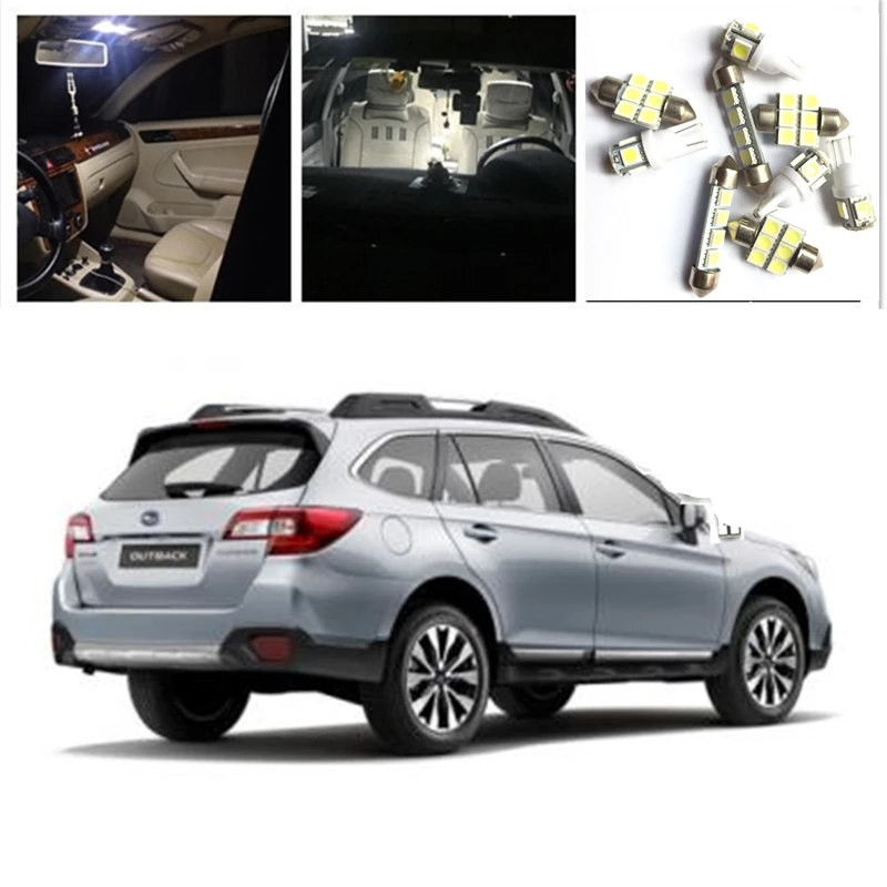 JGAUT для Subaru Outback 2010 2012 8 шт. белый красный синий желтый Автомобильные светодиодные