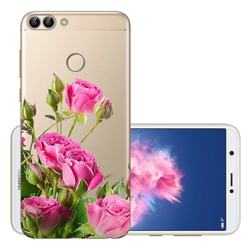 CROWNPRO для huawei P умный чехол, Мягкий ТПУ силиконовый чехол, P умный чехол, чехол для телефона для Coque huawei P Smart Capa Enjoy 7S