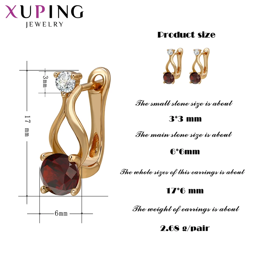 Ювелирные изделия Xuping модные популярные женские серьги с позолотой 28967|earrings jewelry