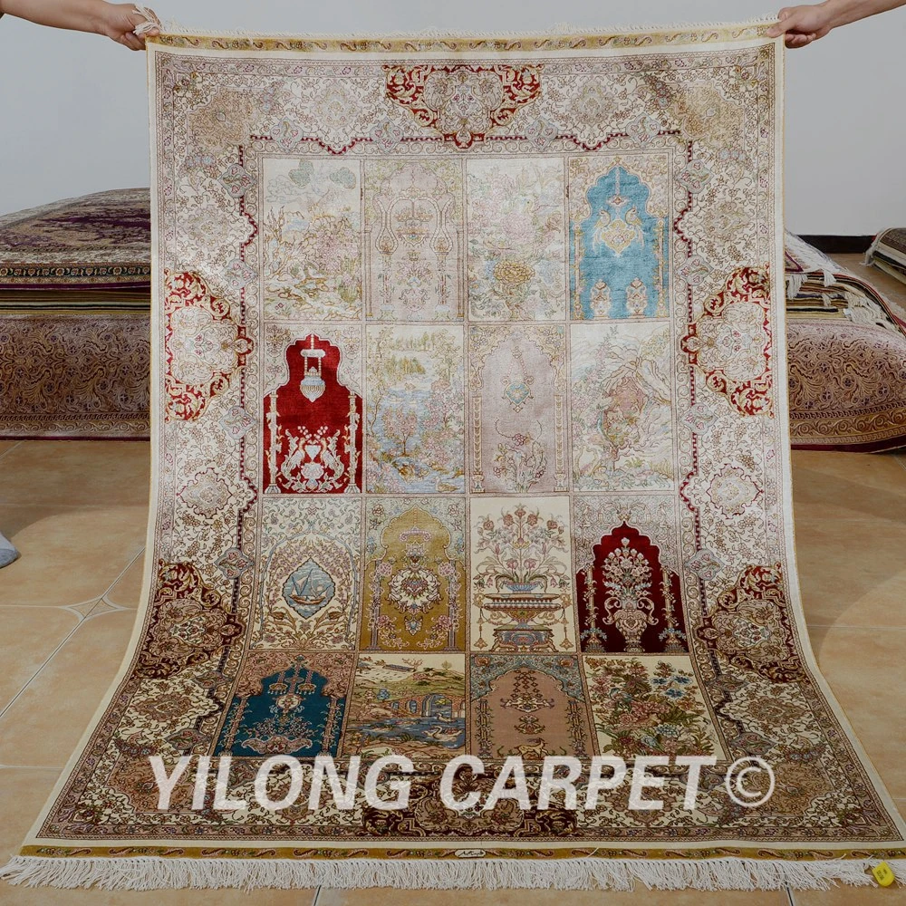 Традиционный садовый дизайнерский коврик Yilong 4 'x 6' для гостиной выгодный