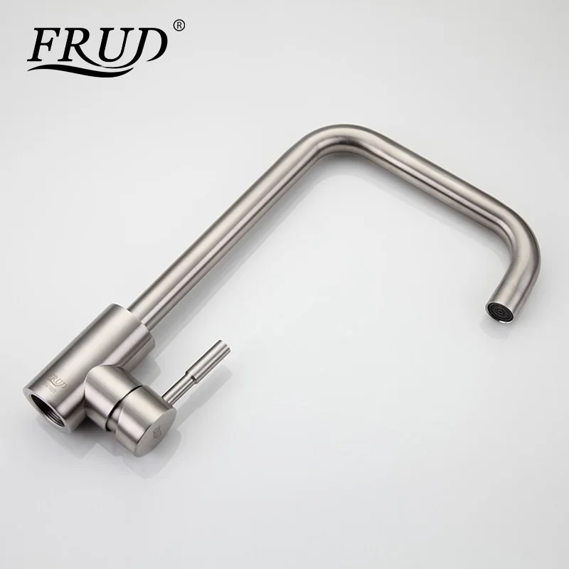 Кран для питьевой воды Frud высокий смеситель из нержавеющей стали поворотный на 360