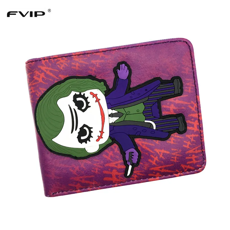 Новый 3D Аниме Кошелек DC Joker Harley Quinn Wonder женский мультяшный короткий кошелек с