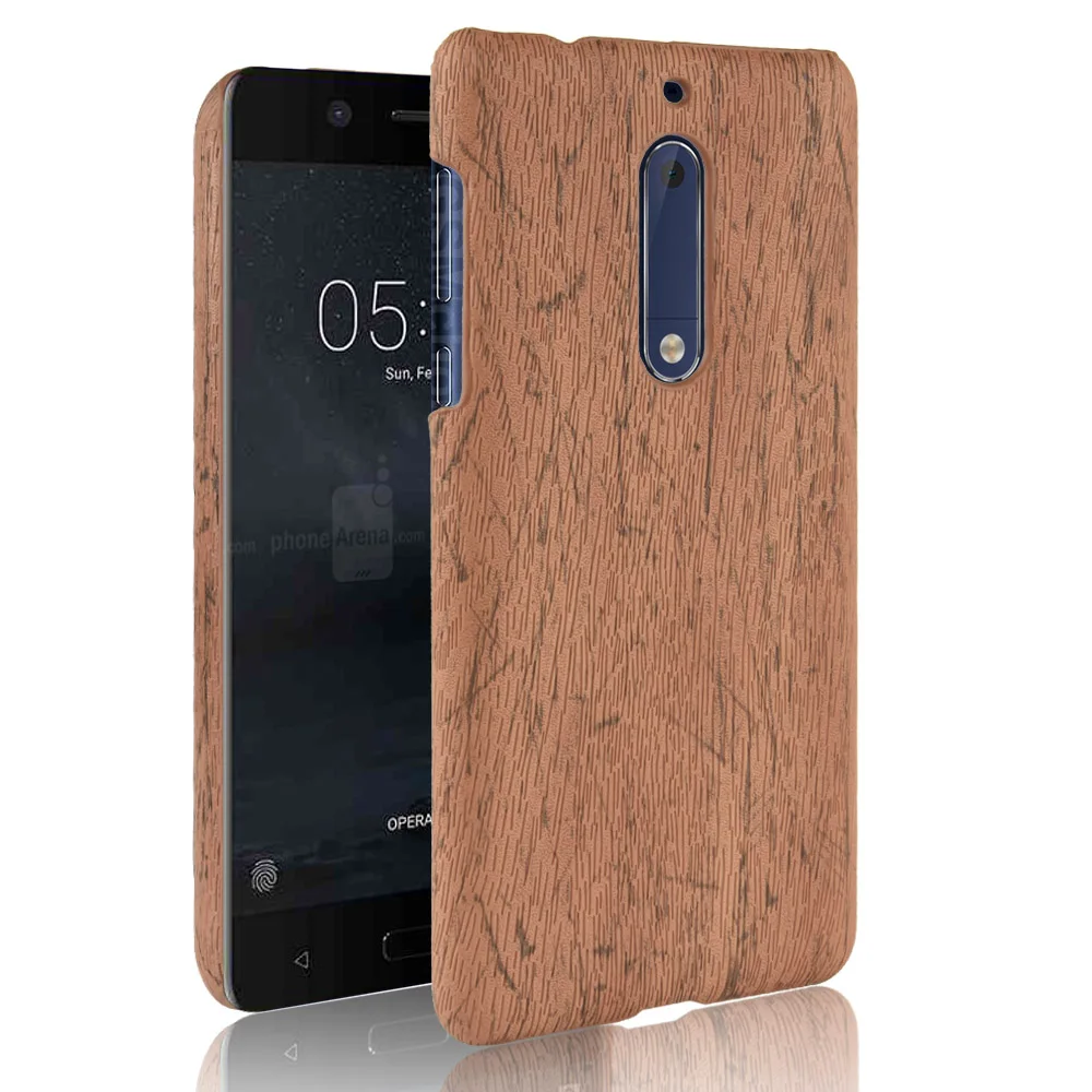 Woodern ретро кожаный чехол для Nokia 5 кожного покрова ударопрочный жесткий корпус на