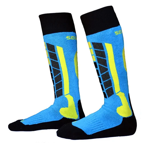 Blue Bicycle Socks VICTGOAL зимние носки для велоспорта мужские чулки термотеплые Лыжные носки толстые хлопковые носки для сноуборда лыжного спорта и велосипеда термоноски - Цвет: Blue Bicycle Socks