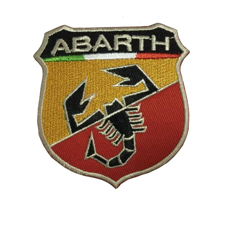 Abarth гладить на патчи для одежды Бесплатная доставка заплата вышивки летние