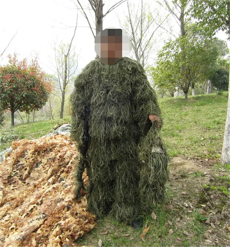 Зеленый Камуфляжный костюм yowie, одежда для охоты, костюм снайпера, костюм для пейнтбола, Тактический костюм, костюм на Хэллоуин