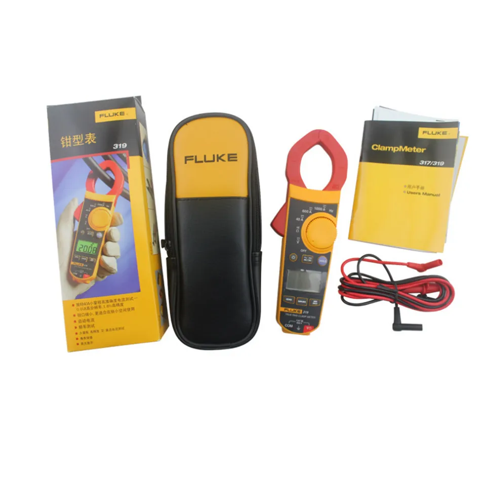 Цифровой амперметр F319 True RMS чувствительный зажим измерение ВКЛ ВЫКЛ хранение
