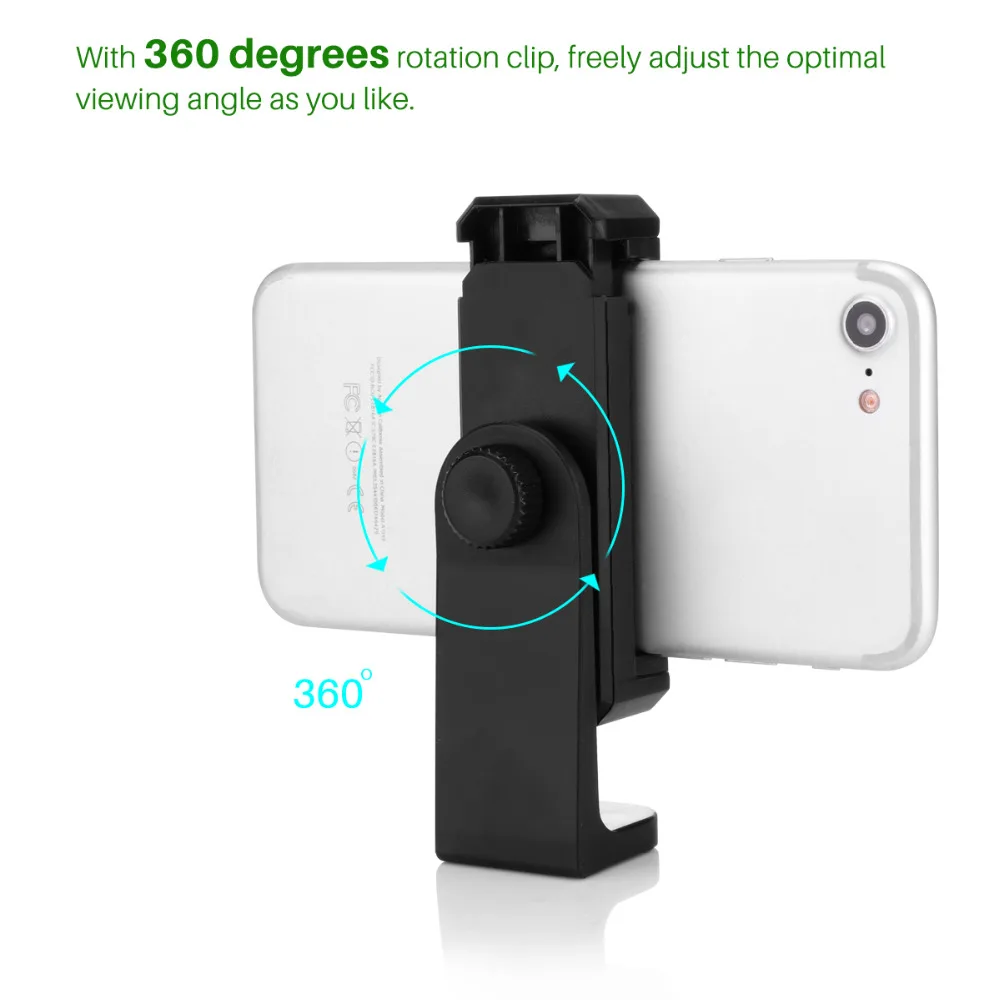 Вращающийся на 360 градусов Стенд для сотового телефона вертикальный кронштейн-зажим для смартфона держатель 360 Адаптер штатив крепление для IPhone X samsung Xiaomi