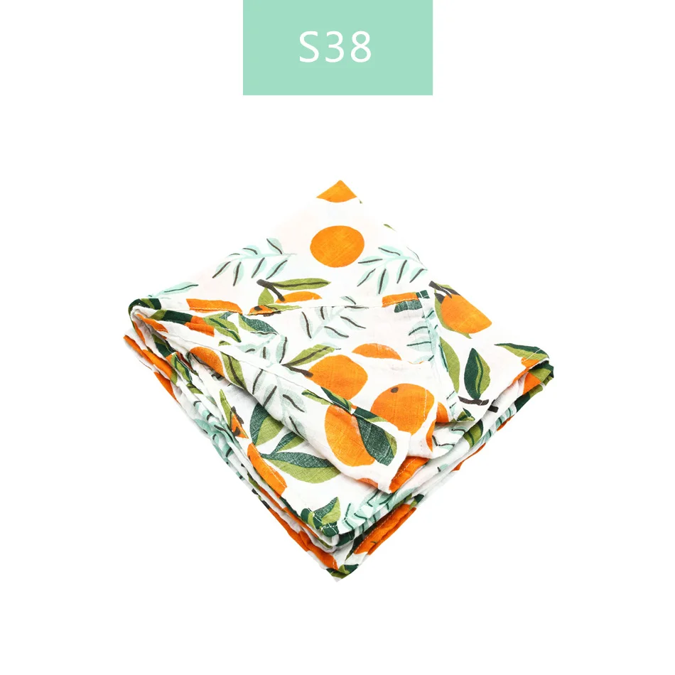 S38-muslin swaddle Elinfant муслиновое детское Пеленальное Одеяло для новорожденных, вискозное стрейчевое вязаное обертывание, гамак, пеленание, обивка, обёрточная бумага, банное полотенце - Цвет: S38-muslin swaddle