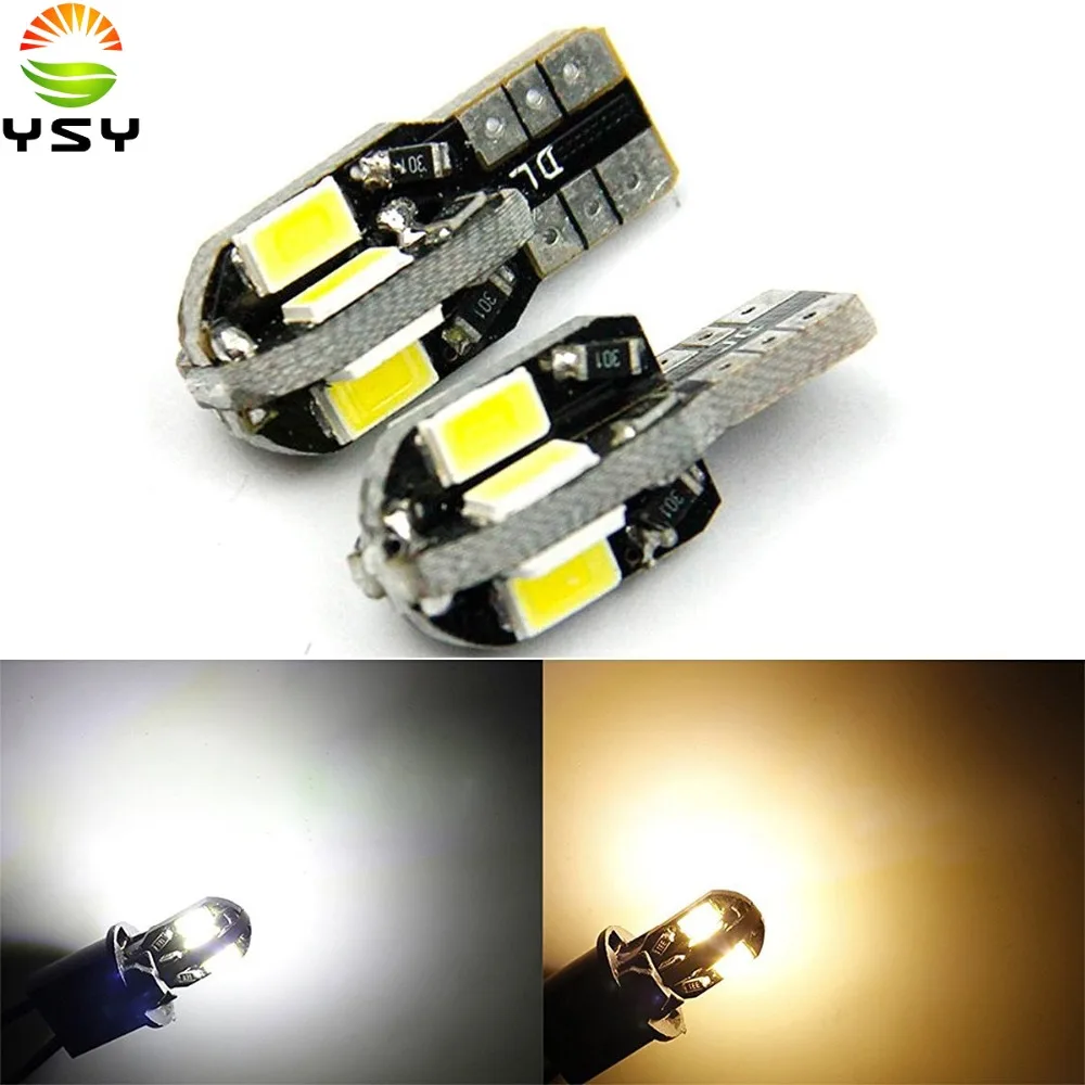 200 шт. Hige качество Canbus Error Free T10 T15 W5W 194 SMD светодиодные лампы 5630 5730 t10 8 SMD 8smd 400 люмен белый 12 V