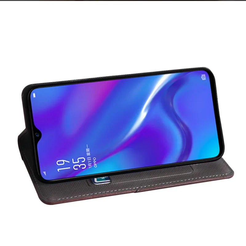 Чехол OPPO AX7 Pro Роскошный кожаный флип чехол для CPH1893 защитный