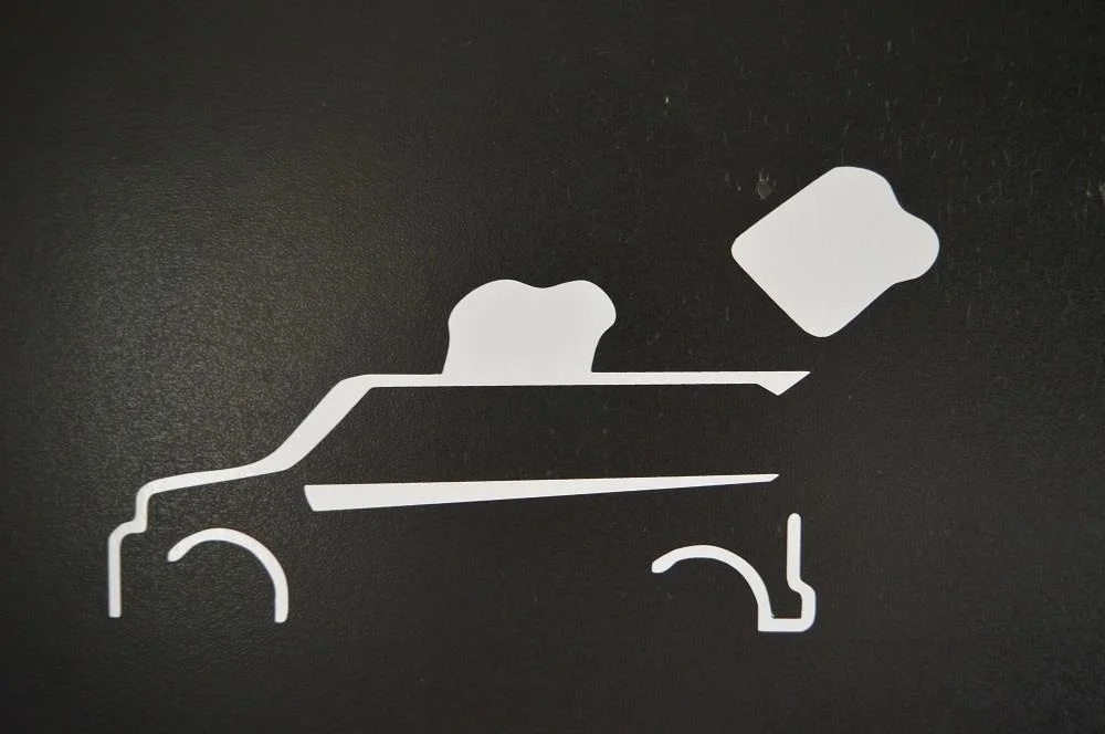 

XB toaster funny window sticker vinyl decal #357 15cm