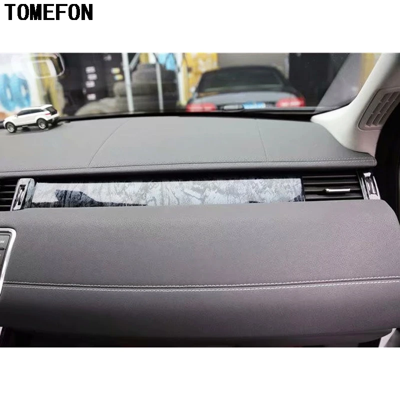 TOMEFON для Range Rover Evoque 2015 2018 ABS углеродное волокно краска интерьера Передняя средняя