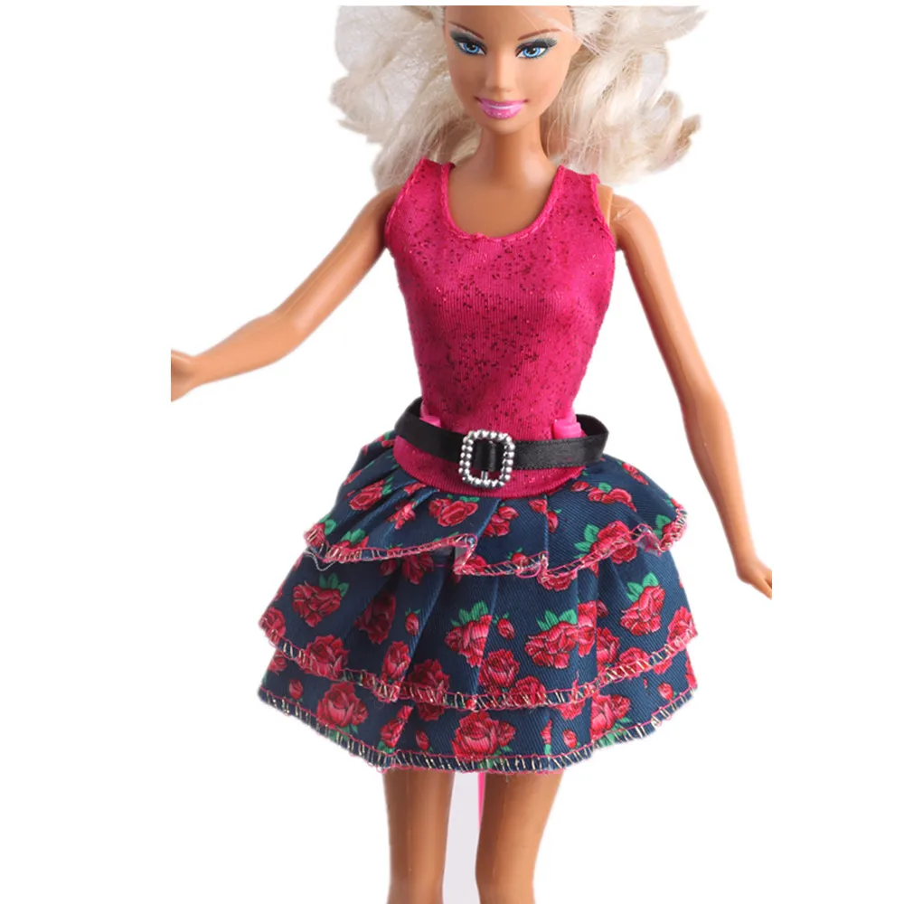 Лидер продаж красивая Цветочная одежда ручной работы для куклы Барби