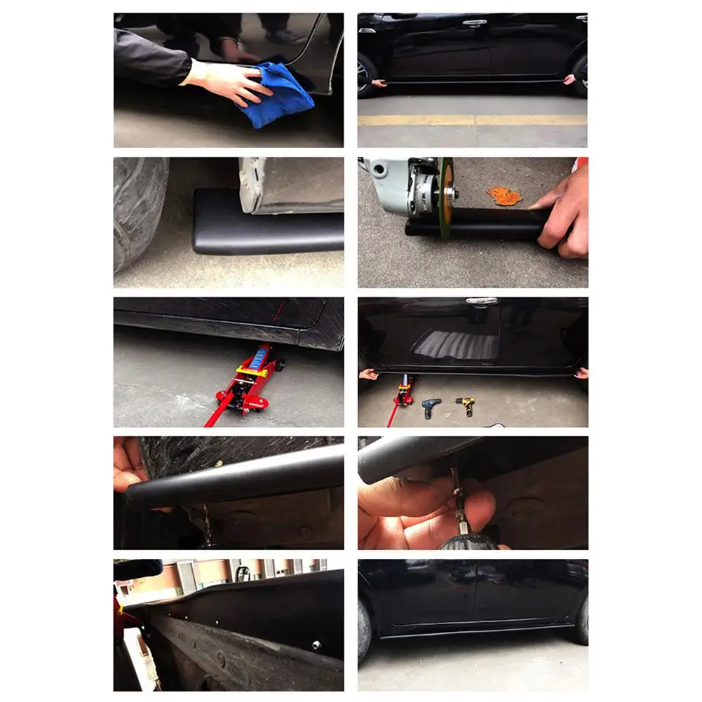 Высокое качество 2 шт. 45 см Универсальный подходит для автомобиля черный цвет вид