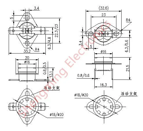 10 шт. KSD301 40C 45C 50C 55C 60C 65C 70C 75C 80C 85C 90C 95C 100C нормально закрытый Температура управляемый коммутатор Термостат 250V 10A