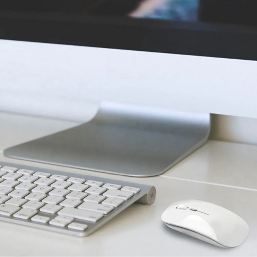 Ультратонкая Бесшумная перезаряжаемая Беспроводная оптическая мышь Vococal 2 4G 2400DPI